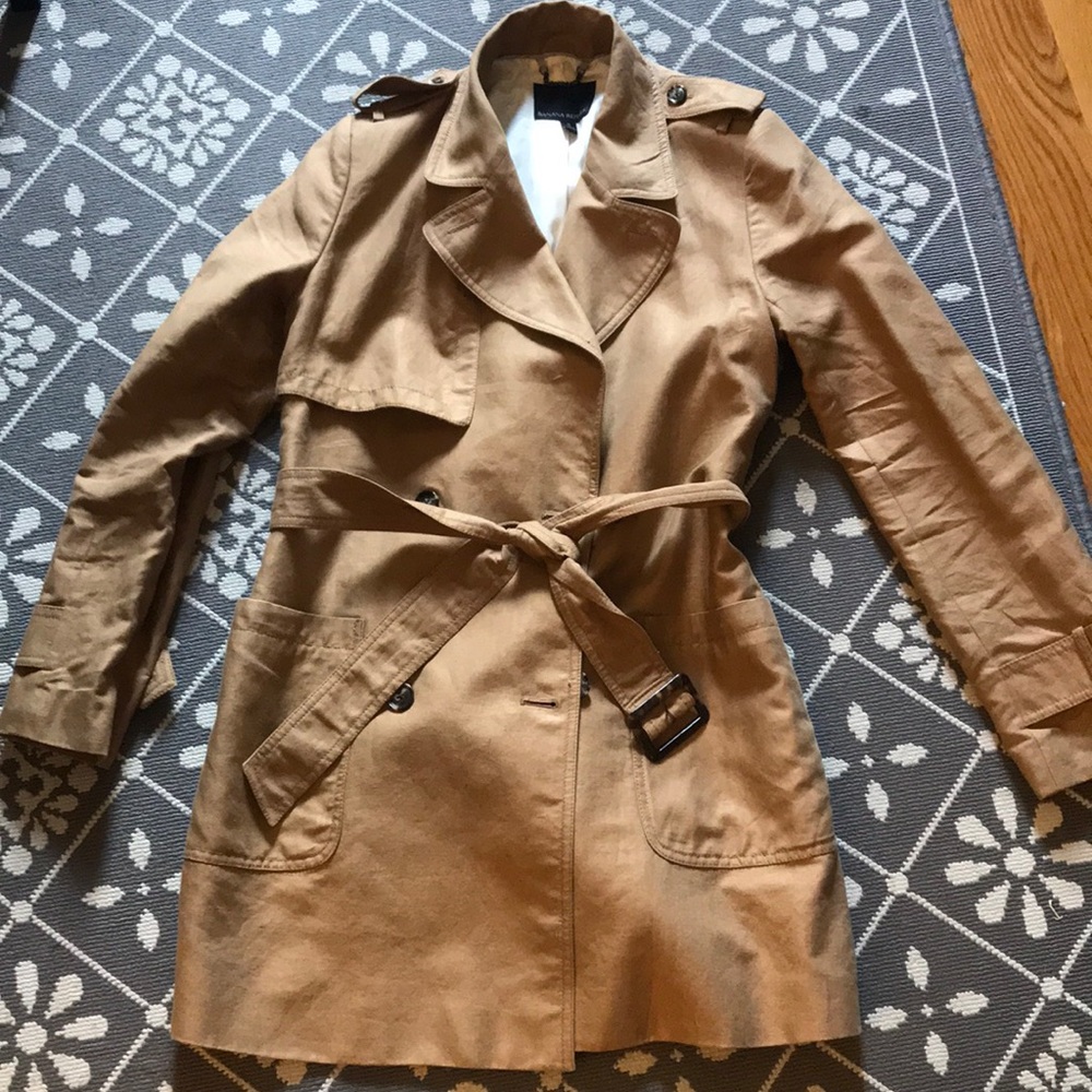 EUC Linen/Cotton BR Trench